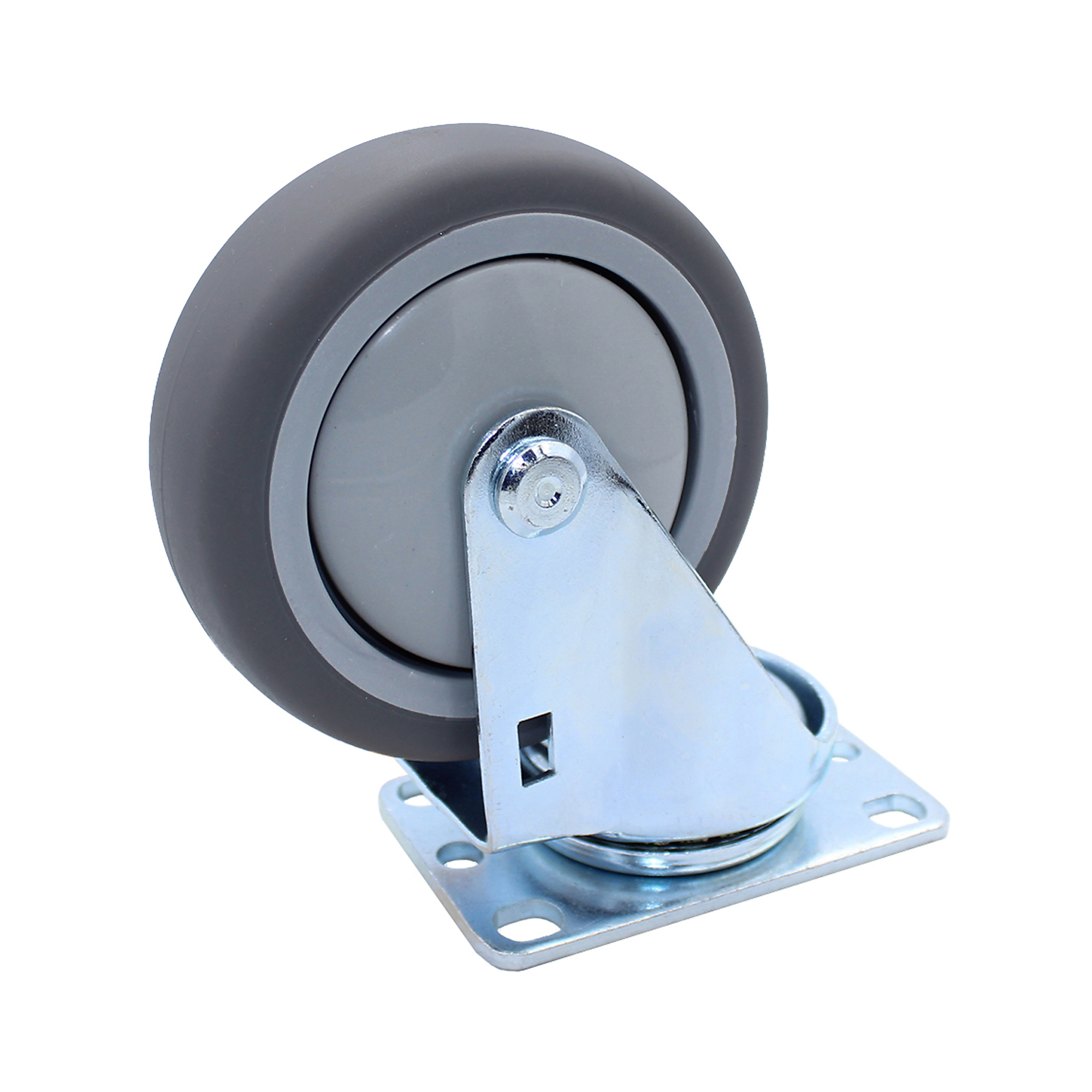 Snap-Loc General Purpose Thermoplastic Swivel Caster - 4in. Wheel, 300 Lb. Capacity, Model# SLAC4ST